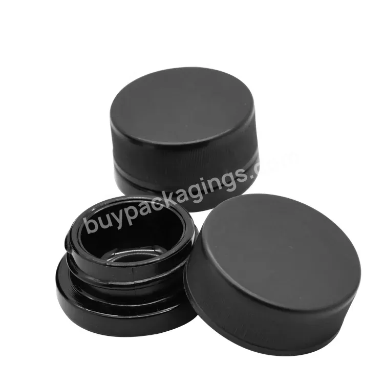 5ml 7ml 9ml Smell Proof Child Resistant Glass Jar Smell Proof Jars Custom Printed With Lid Glass Jar With Metal Clip