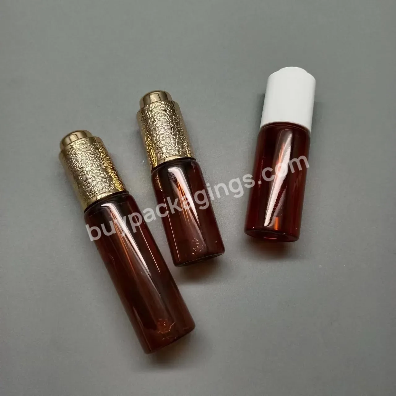 5ml 8ml 10ml 15ml 20ml 30ml Essence Sample Amber Tube Glass Bottle With Silver Push Button Dropper