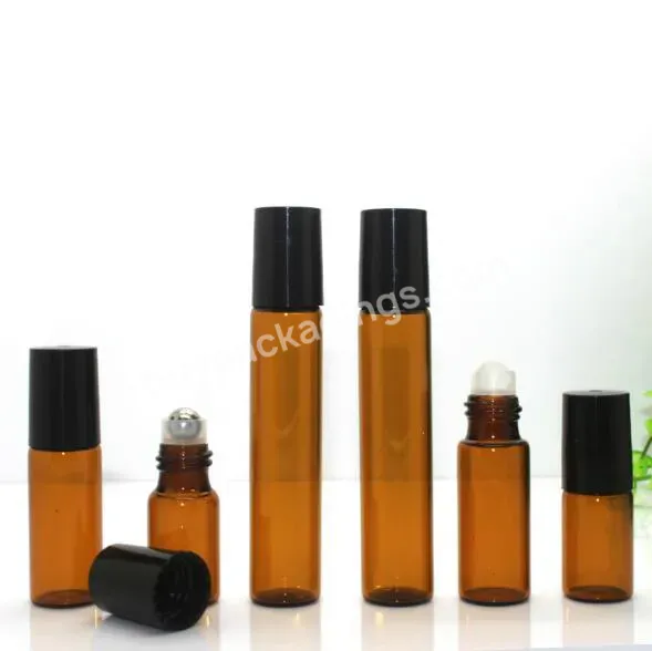 5ml Amber Glass Roll On Bottle Perfume Roller Bottle