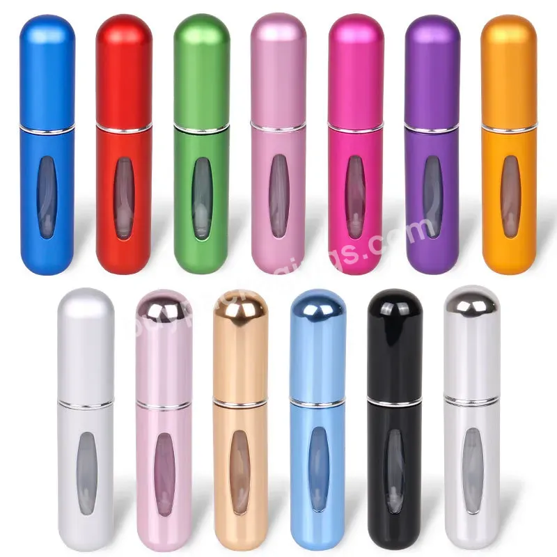 5ml Colourful Perfume Bottles Small Size Portable Mini Refillable Aluminum Perfume Atomizer Mist Spray Bottle