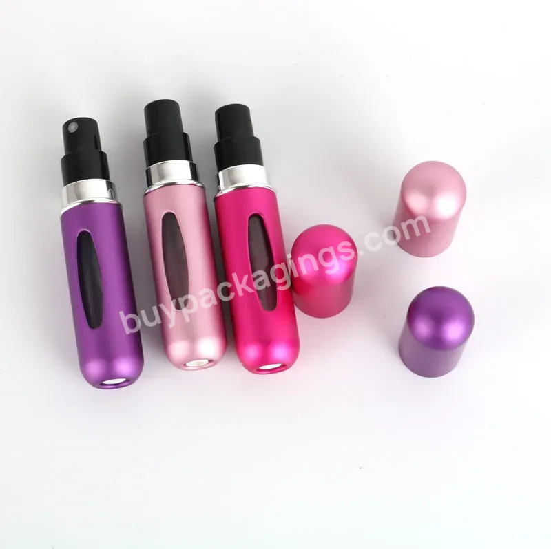 5ml Colourful Perfume Bottles Small Size Portable Mini Refillable Aluminum Perfume Atomizer Mist Spray Bottle