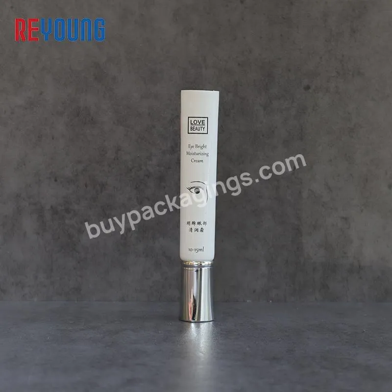 5ml Custom White Plastic Squeeze Soft Tubes Cosmetic Packaging With Nozzle Head For Eye Cream