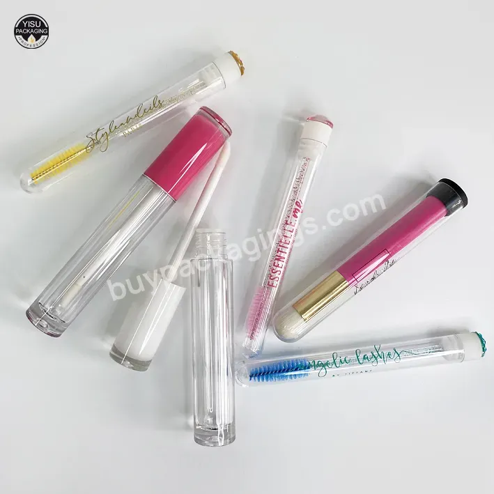 5ml Empty Bottle Plastic Pp Transparent Brow Brush Tube Packaging Cosmetic Packaging