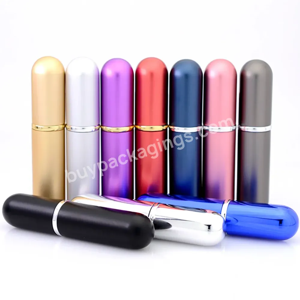 5ml Refillable Aluminum Atomizer Perfume Spray Bottle Pocket Small Empty Parfum Gift Cosmetic Container