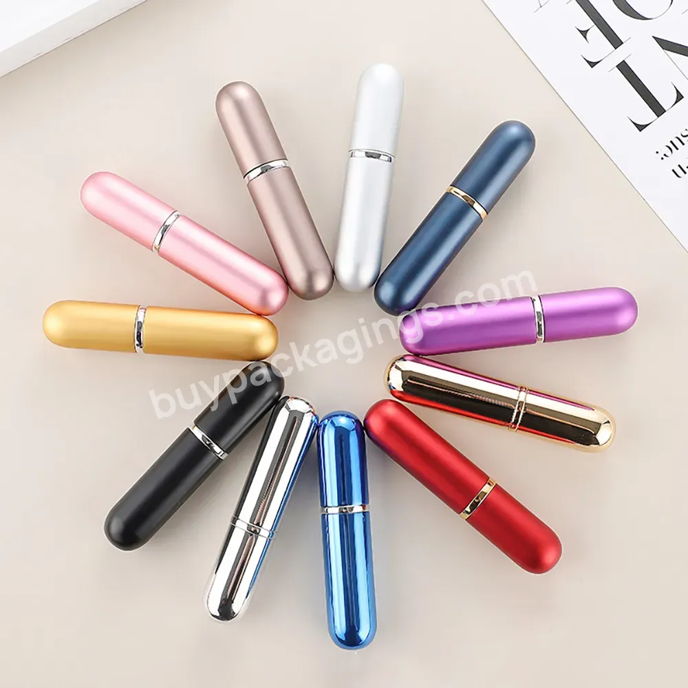 5ml Refillable Aluminum Atomizer Perfume Spray Bottle Pocket Small Empty Parfum Gift Cosmetic Container