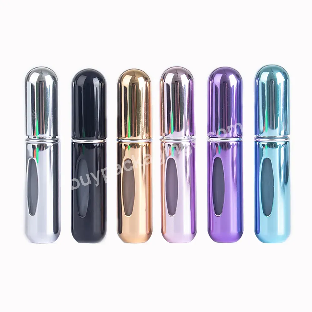 5ml Travel Perfume Aluminum Mini Refillable Spray Bottle Scent Pump Empty Cosmetic Containers Atomizer For Travel Tool Hot