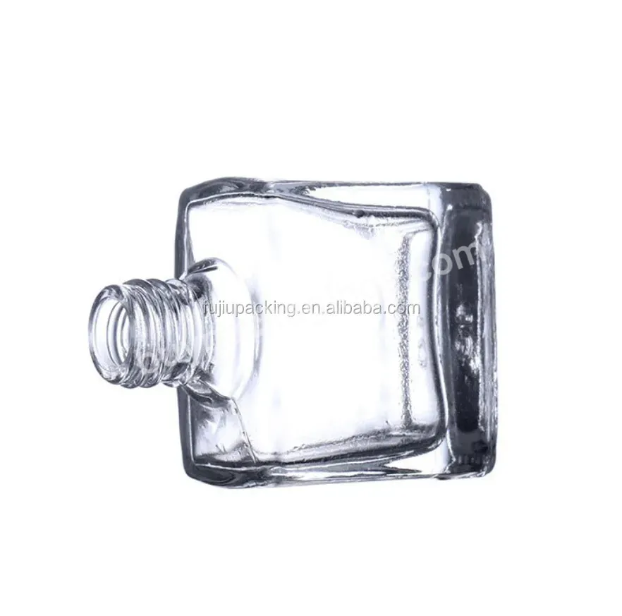 5ml/10ml/15ml Transparent Glass Nail Polish Bottle Empty With Lid Brush Cosmetic Containers Nail Glass Bottles With Brush