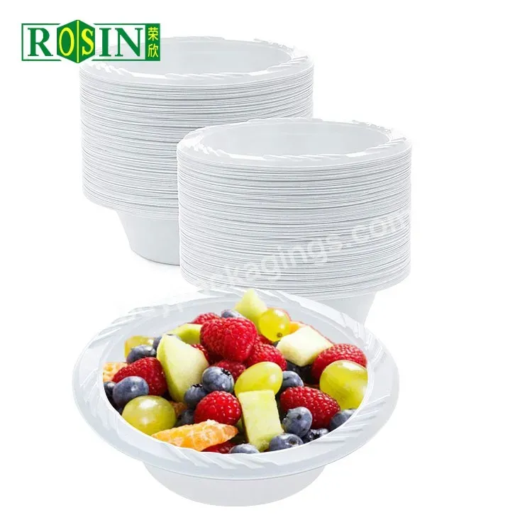 5oz Mini Round Disposable Plastic Ice Cream Fruit Dry Fruit Plate Bowl For Wedding Party