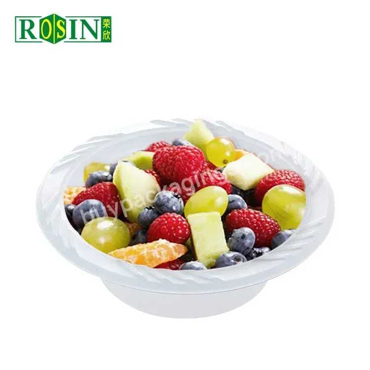 5oz Mini Round Disposable Plastic Ice Cream Fruit Dry Fruit Plate Bowl For Wedding Party