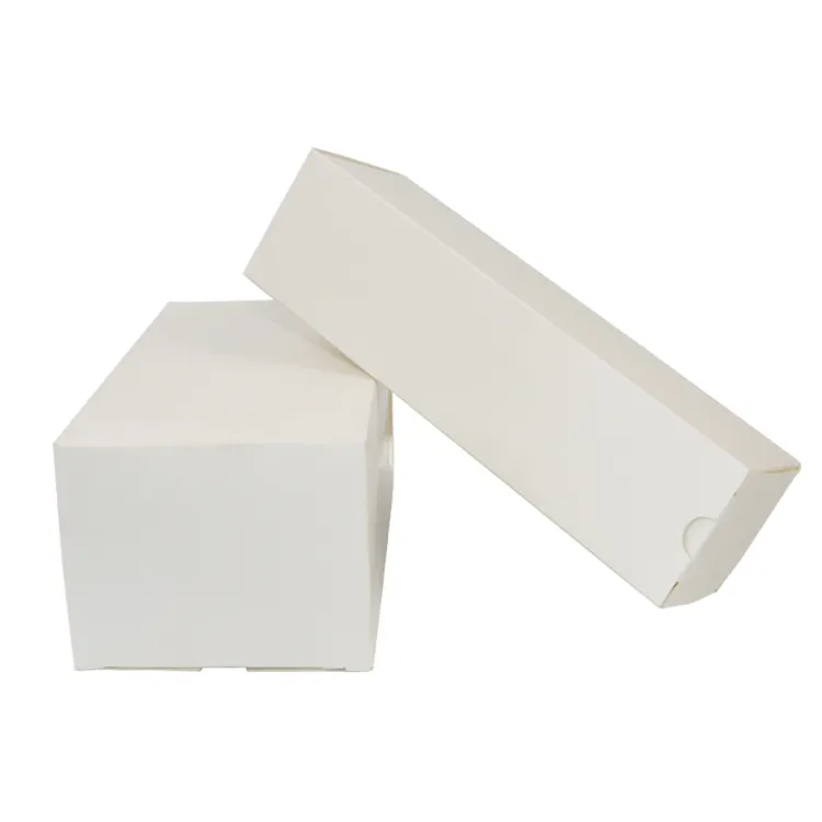 5x5x5 small paper white gift box with lid
