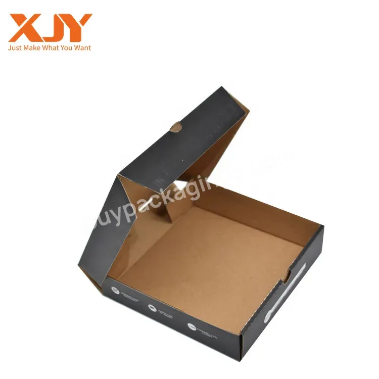 6 7 8 10 12 16 Inch Wholesale Custom Logo Prices Pizza Box Supplier Size Paper Packaging Black Kraft Pizza Box