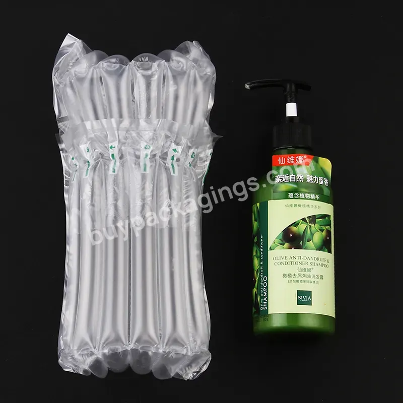 6 Columns Plastic Film Roll Inflatable Column Red Wine Bubble Column Buffer Bag Inflatable Air Bags For Wine Bottle