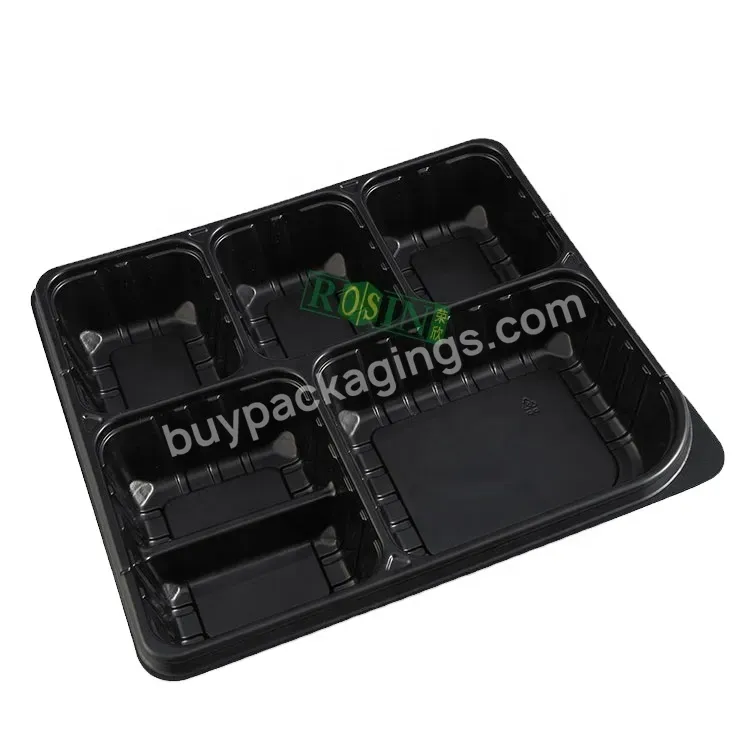 6 Compartments Microwave Disposable Reusable Lunch Box Plastic Food Meal Prep Container With Lid For Food Packaging