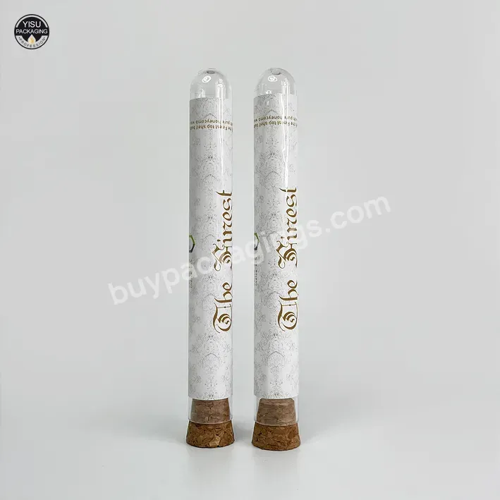 60-150mm Plastic Test Tube With Cork Stopper For Lab Or Packaging
