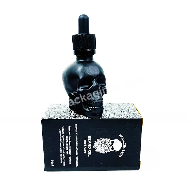 60 Ml 2 Oz Hair Oil Dropper Bottles Mini Perfume Skull Glass 30ml Glass Bottle With Dropper Pipette