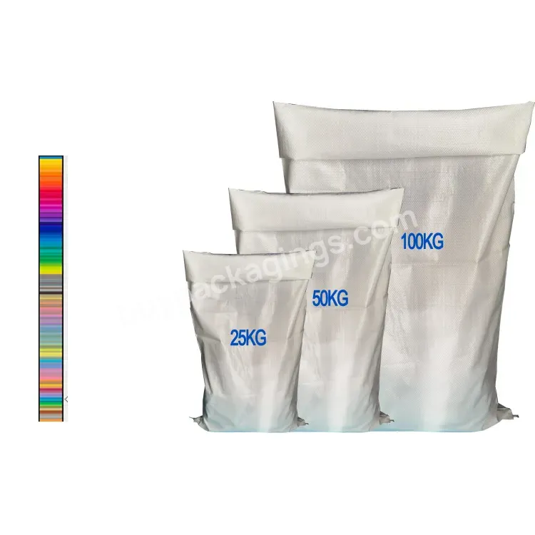 60 X 100cm 50kg White Pp Woven Polypropylene Bag China Manufacturers