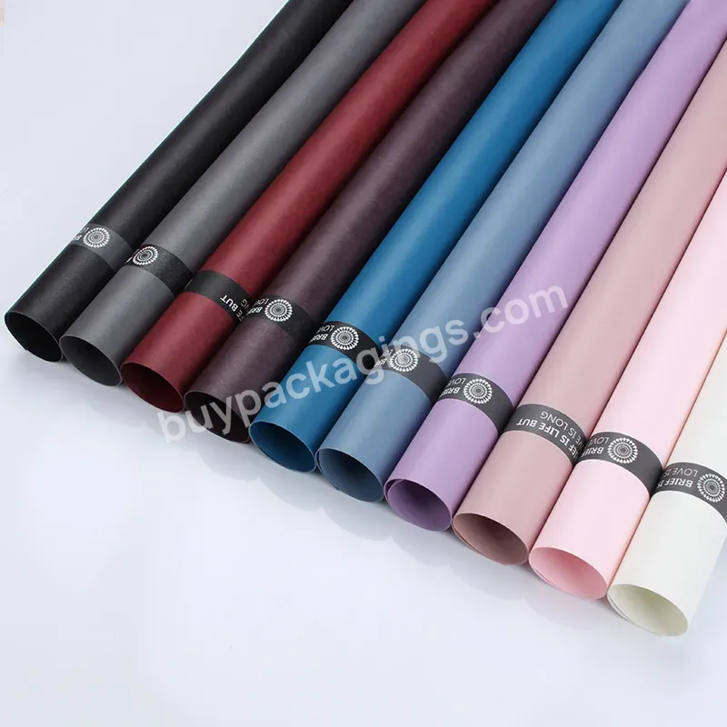 60*60cm Solid Color Waterproof Non-woven Fabric Flower Wrapping Paper