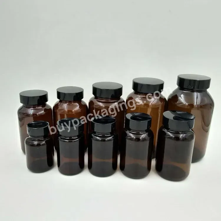 60cc 100cc 120cc 200cc Wide Mouth Glass Bottle Vitamin Glass Bottles Jar Jars Gold Silver Metal Plastic Cap Lid