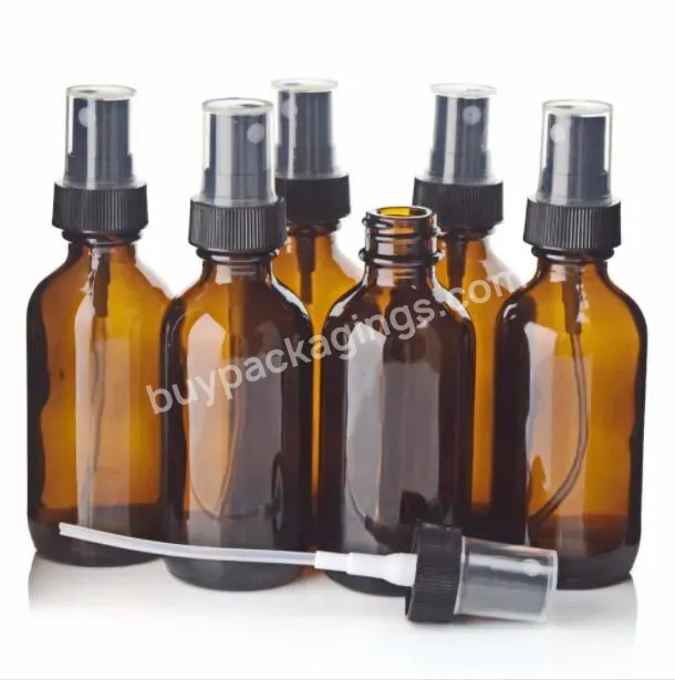 60ml 2oz Amber Spray Glass Bottles Refillable Mini Perfume Spray Bottle