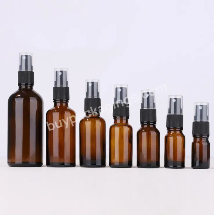 60ml 2oz Amber Spray Glass Bottles Refillable Mini Perfume Spray Bottle