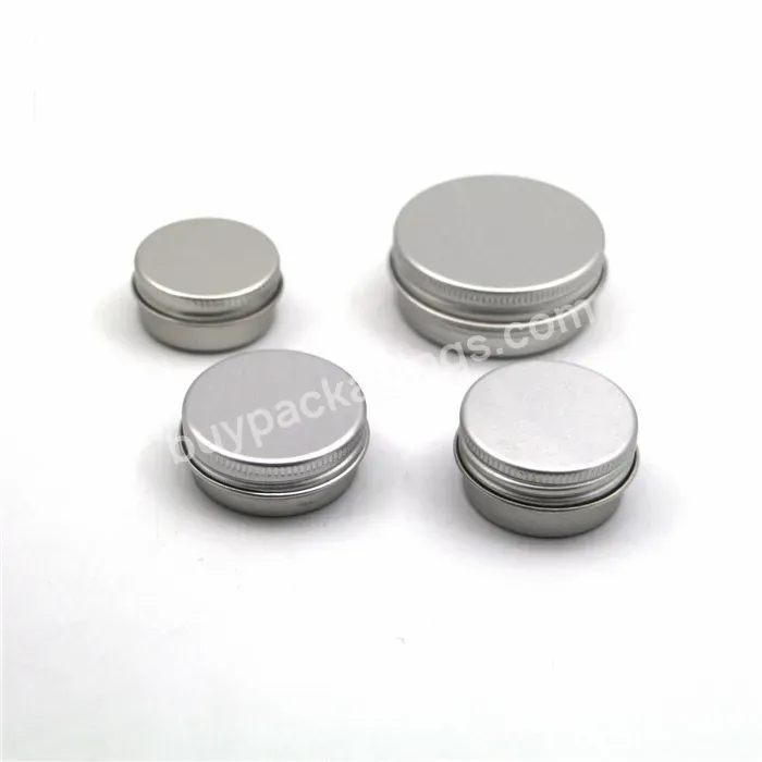 60ml 2oz Customized Color Cosmetic Round Jar Lip Balm Container Packaging Aluminum Tin With Screw Top
