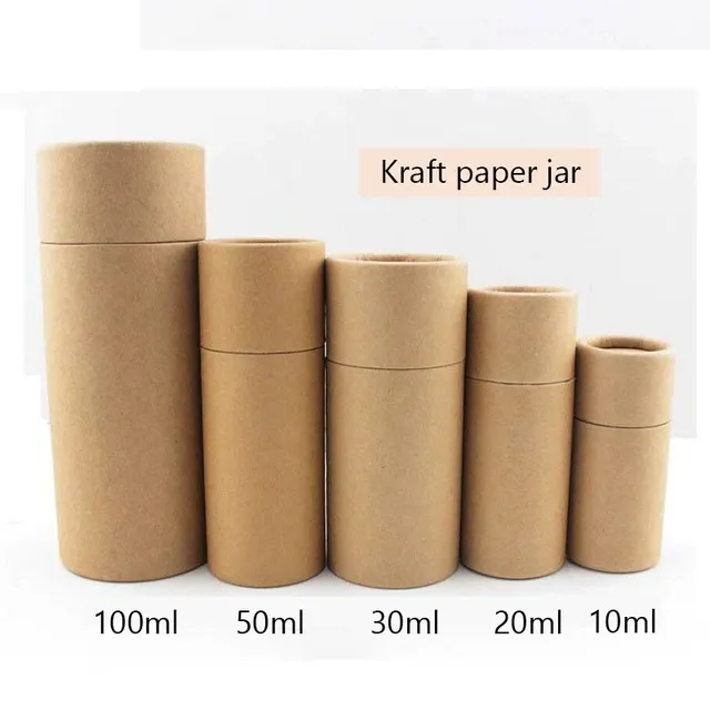 60ml hot sale eco friendly biodegradable food grade Lip Balm tea kraft paper tube