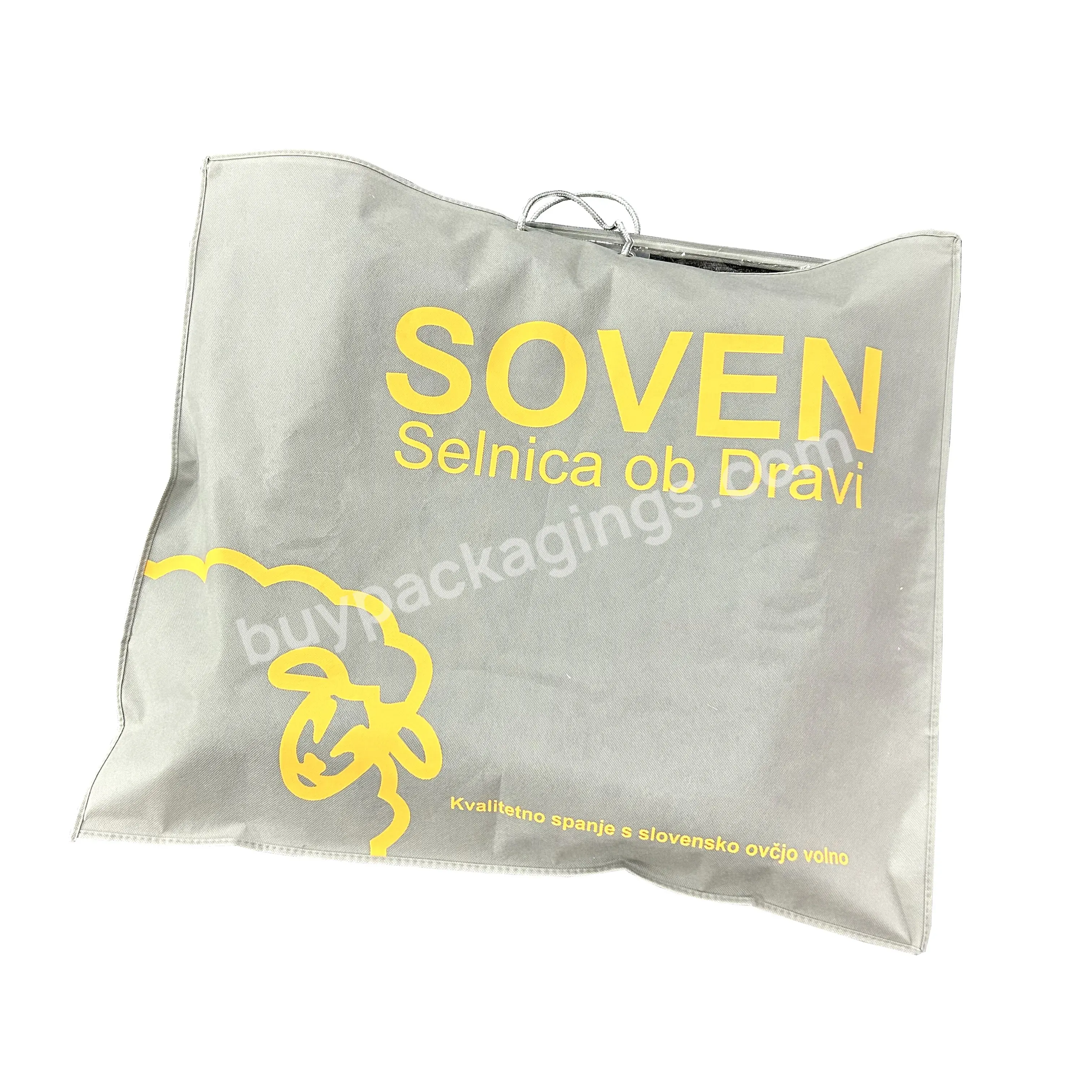 64*32*14.5 Pe Pillow Bag With Eu Printing - Buy Pillow Bag,Bedding Packaging,Packaging Bag For Home Textile.
