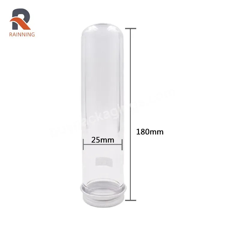 65ml Bath Salt Container Clear Pet Plastic Test Tube With Screw Lids