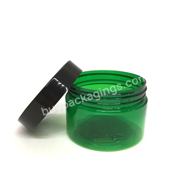 68mm Diameter Wide Mouth Pet Plastic Jar With Customized Pp Screw Cap 100g 150g Pcr Pet Cream Jar