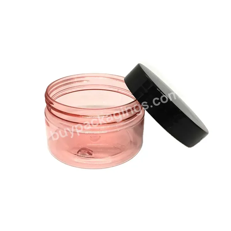 68mm Diameter Wide Mouth Pet Plastic Jar With Customized Pp Screw Cap 100g 150g Pcr Pet Cream Jar