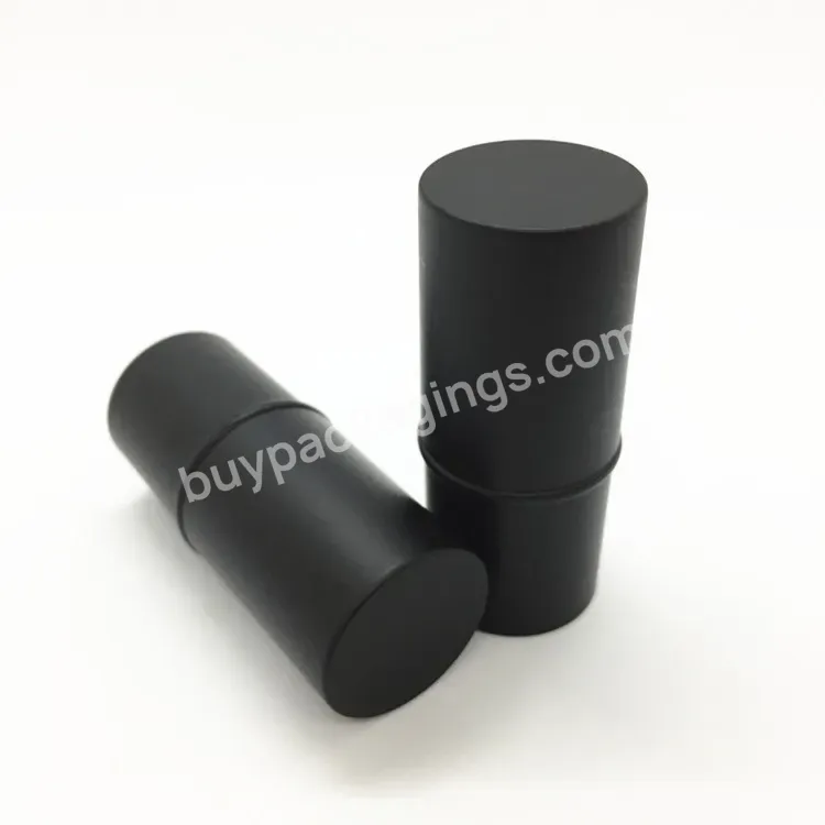 6g,10g Black Empty Plastic Packaging Round Shape Twist Lip Balm Tubes Container Pink Lipstick Tube