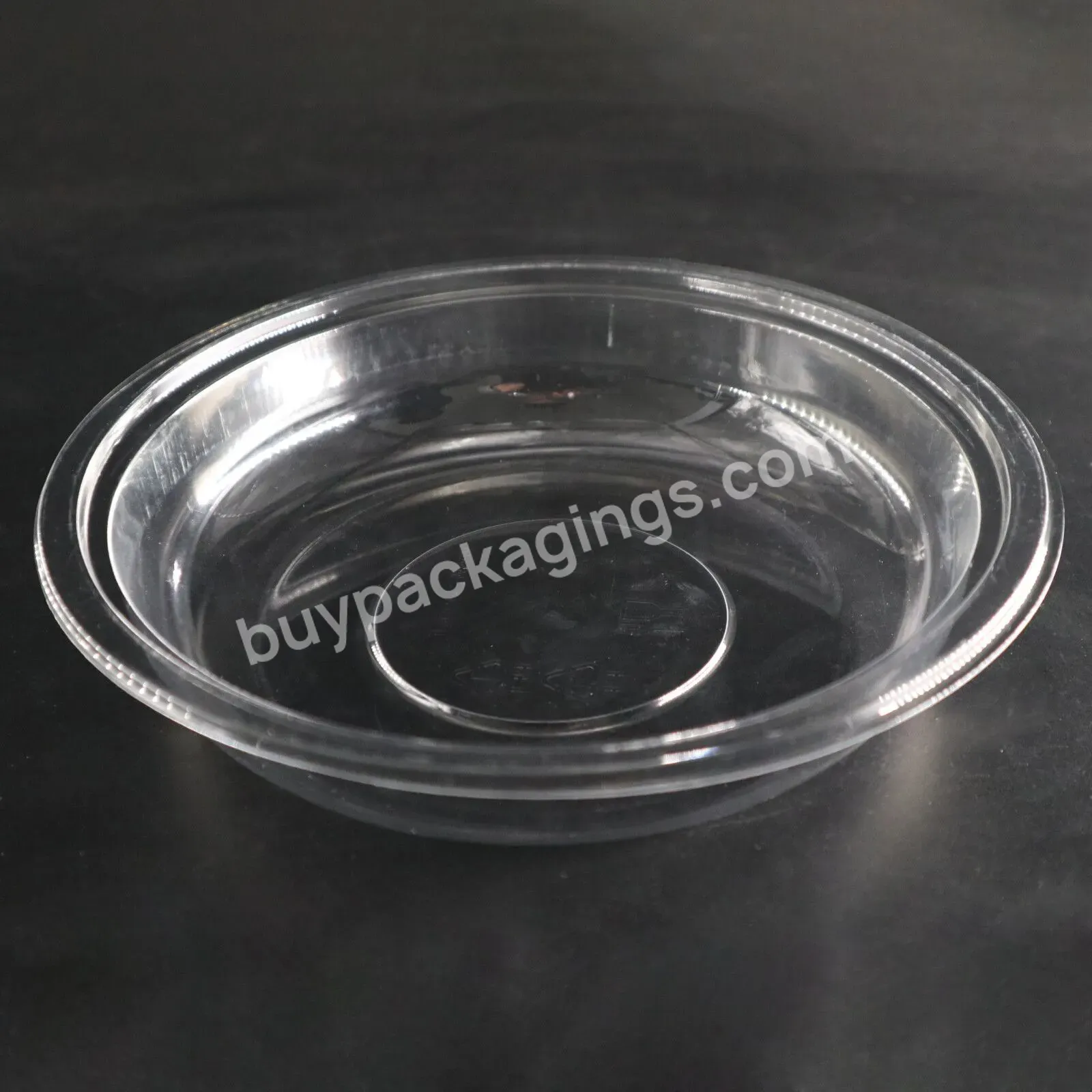 700/750ml Capacity 32 Oz Pp Disposable Food Container Clear Round Plastic Container For Nuts