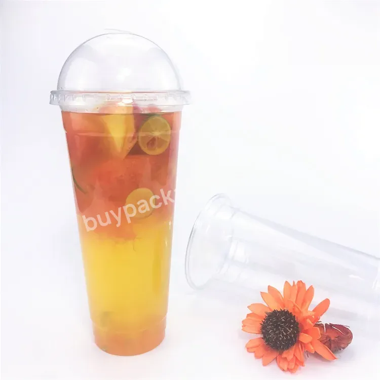 700ml Clear Chinese Manufactures Plastic Cups Disposable 24oz Pet Clear Tea Plastic Cups With Flat Lids - Buy 700ml Clear Chinese Tea 24oz Plastic Cups With Lid,24oz Plastic Cups With Lid,Pet Clear Tea 24oz Plastic Cups With Flat Lids.