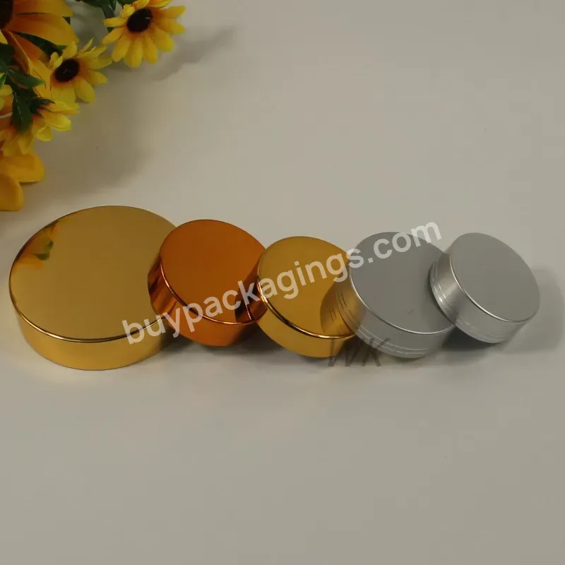 70/400 Custom Logo Uv Gold/silver Plastic Cap Bottle Lid