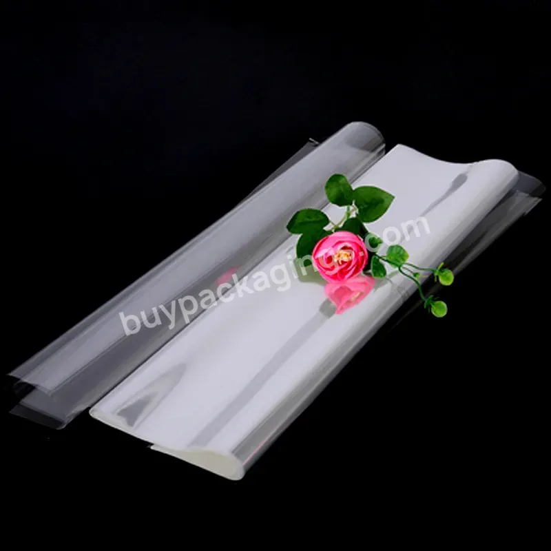 70cm*70cm 58mic Thick Transparent Cellophane Paper Sheet Glassine Cling Film For Packing Food Basket