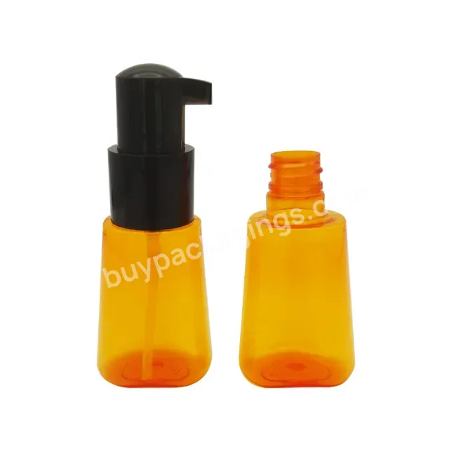 70ml Brown Hair Care Oil Bottle Pressing Pump Head Plastic Bottle Pet Emulsion Dispenser Bottle - Buy Easy To Carry,Essential Oils Are Bottled Separately,Essential Oil Bottle.