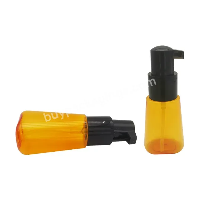 70ml Brown Hair Care Oil Bottle Pressing Pump Head Plastic Bottle Pet Emulsion Dispenser Bottle - Buy Easy To Carry,Essential Oils Are Bottled Separately,Essential Oil Bottle.