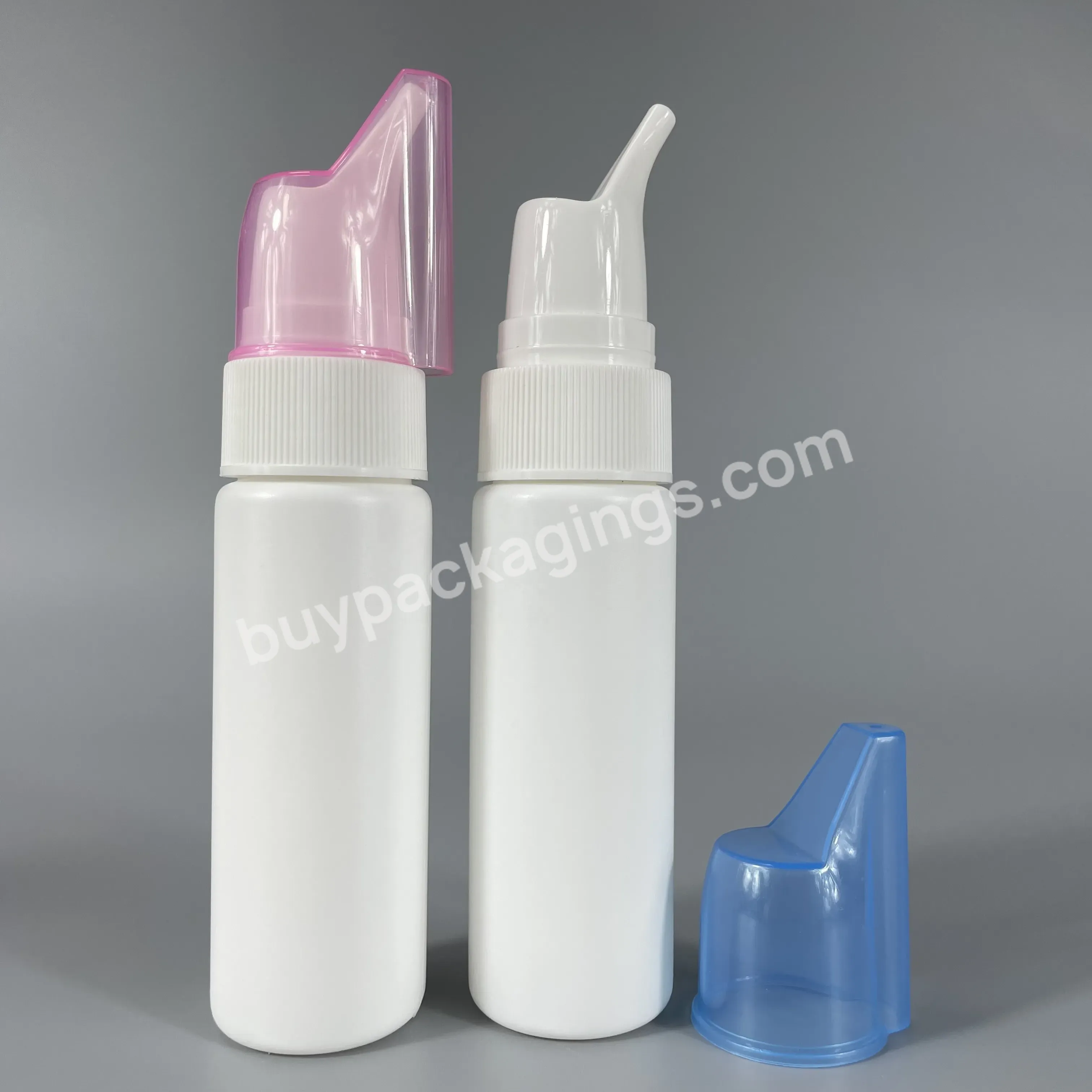 70ml Hdpe Plastic Durable Nose Wash Empty Container Pharmaceutical Fine Mist Plastic Nasal Spray Bottle