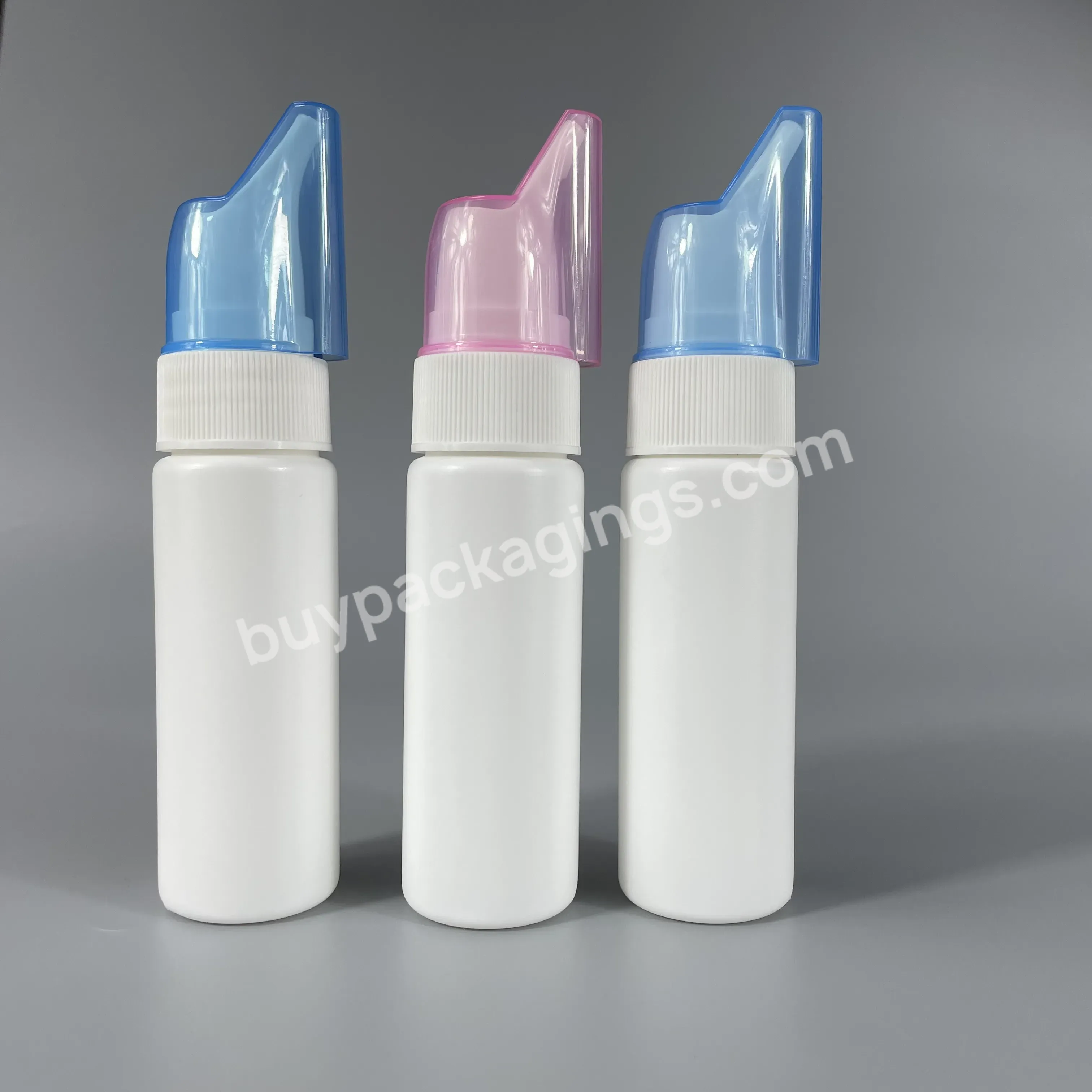 70ml Hdpe Plastic Durable Nose Wash Empty Container Pharmaceutical Fine Mist Plastic Nasal Spray Bottle