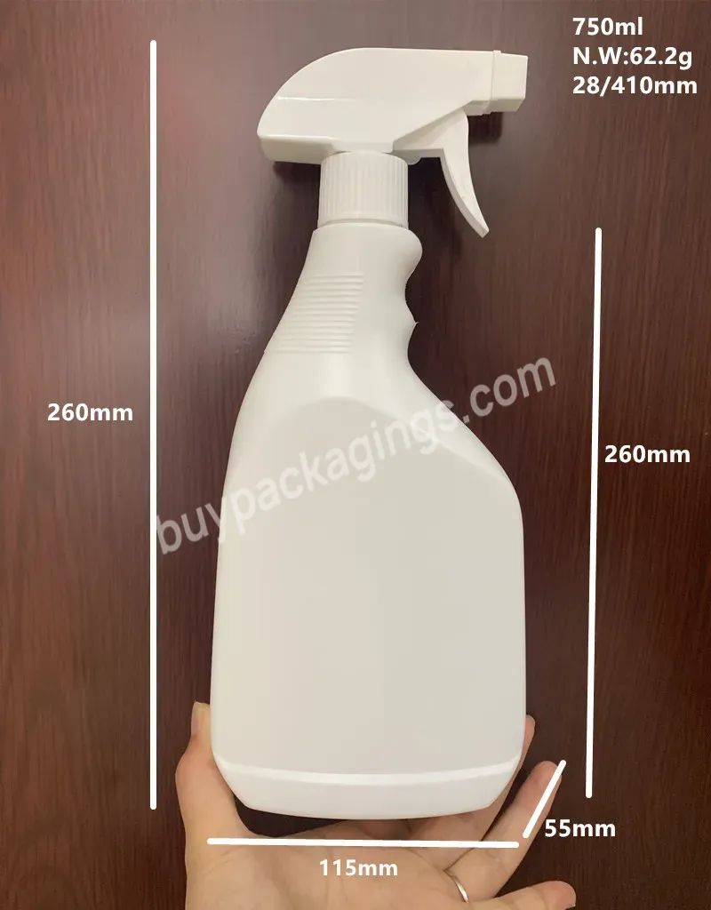 750m Empty Plastic Spray Bottles With Adjustable Nozzle Trigger Sprayers For Cleaning Solutions Or Planting