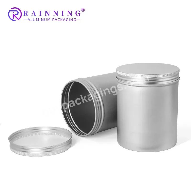 750ml Factory Price Tea Tin Metal Tin Container Screw Lid Metal Canisters Aluminum Cans Tea Canisters With Sealed Screw Lid