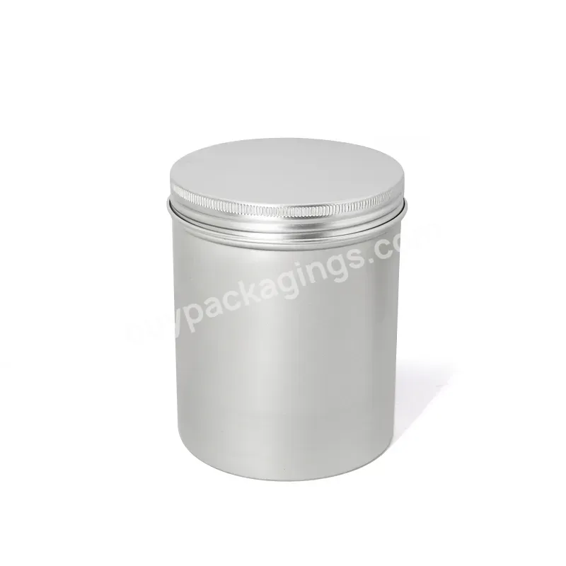 750ml Factory Price Tea Tin Metal Tin Container Screw Lid Metal Canisters Aluminum Cans Tea Canisters With Sealed Screw Lid