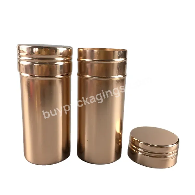 75g Empty Aluminum Bottle Jar In Rose Gold Color Hair Care Wax Stick Deodorant Stick Container