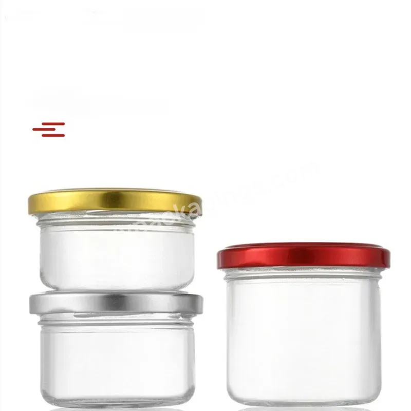 75ml 100ml 150ml Hot Sale Bird's Nest Caviar Bottle Tinplate Lid Sealed Glass Bottle Pickles Bottle