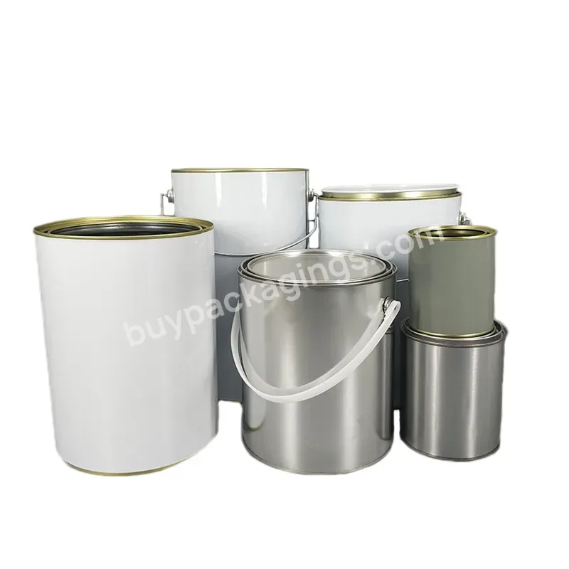 75ml 250ml 500ml Mini Empty Round Metal Painted Tin Cans Containers With Lid For Paint And Candles