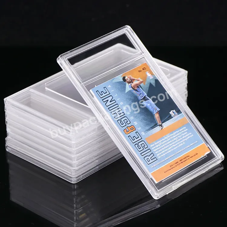 75pt 100pt 130pt 180pt 360pt For Bgs Psa Card Case Grading Case Semi Rigid Card Holders Tcg Graded Vintage For Pokemon Card Slab - Buy For Pokemon Card Slab,For Psa Card Case,Semi Rigid Card Holders.