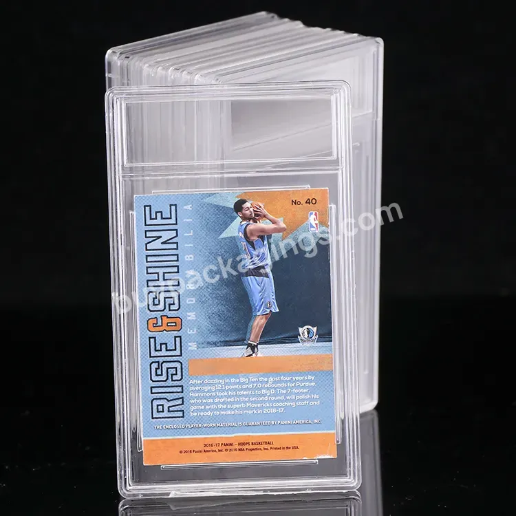 75pt 100pt 130pt 180pt 360pt For Bgs Psa Card Case Grading Case Semi Rigid Card Holders Tcg Graded Vintage For Pokemon Card Slab - Buy For Pokemon Card Slab,For Psa Card Case,Semi Rigid Card Holders.