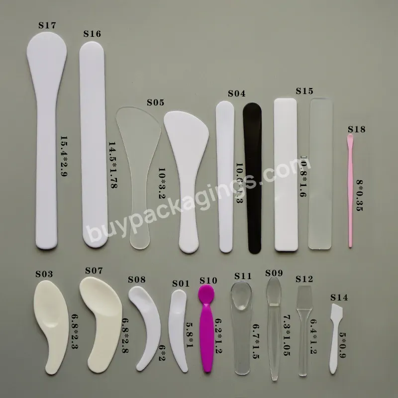 78mm Mini Plastic Clear Spatula Facial Mask Skin Eye Cream Massage Sticks With Custom Logo Cosmetics Scoop - Buy Wholesale Mini Plastic Acrylic Clear Mixing Spatulas With Custom Logo Mold,China Factory Popular Style Pink Black Facial Mask Skin Eye Cr