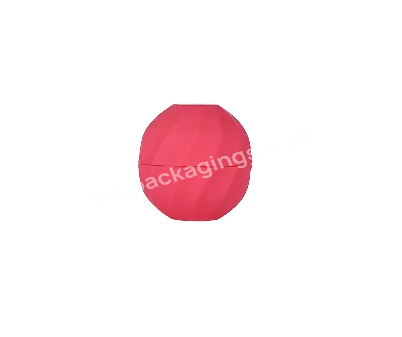 7g Wholesale Lovely Spherical Lipstick Jar Plastic Lip Gloss Jar Colorful Lip Balm Jar