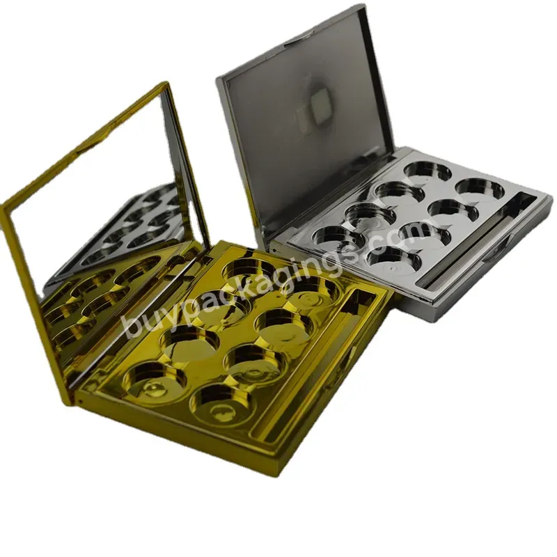 8-colour Empty Eyeshadow Palette - Buy Eyeshadow Palette,Silver Plated,Empty Eye Shadow Palettes.